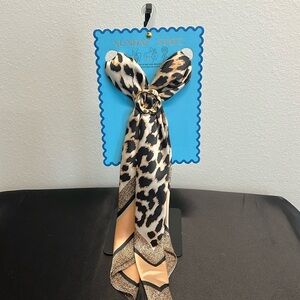 Sunday State | Leopard Print Scarf w/ Brooch